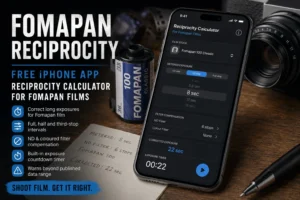 Fomapan Reciprocity Calculator: Free iPhone App for Film Photographers