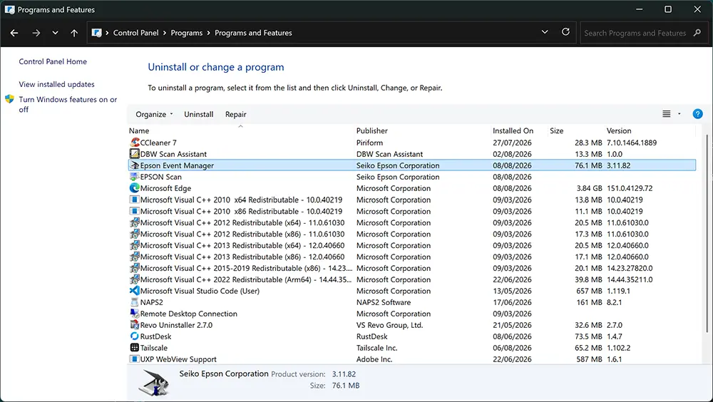 uninstall-epson-event-manager-windows
