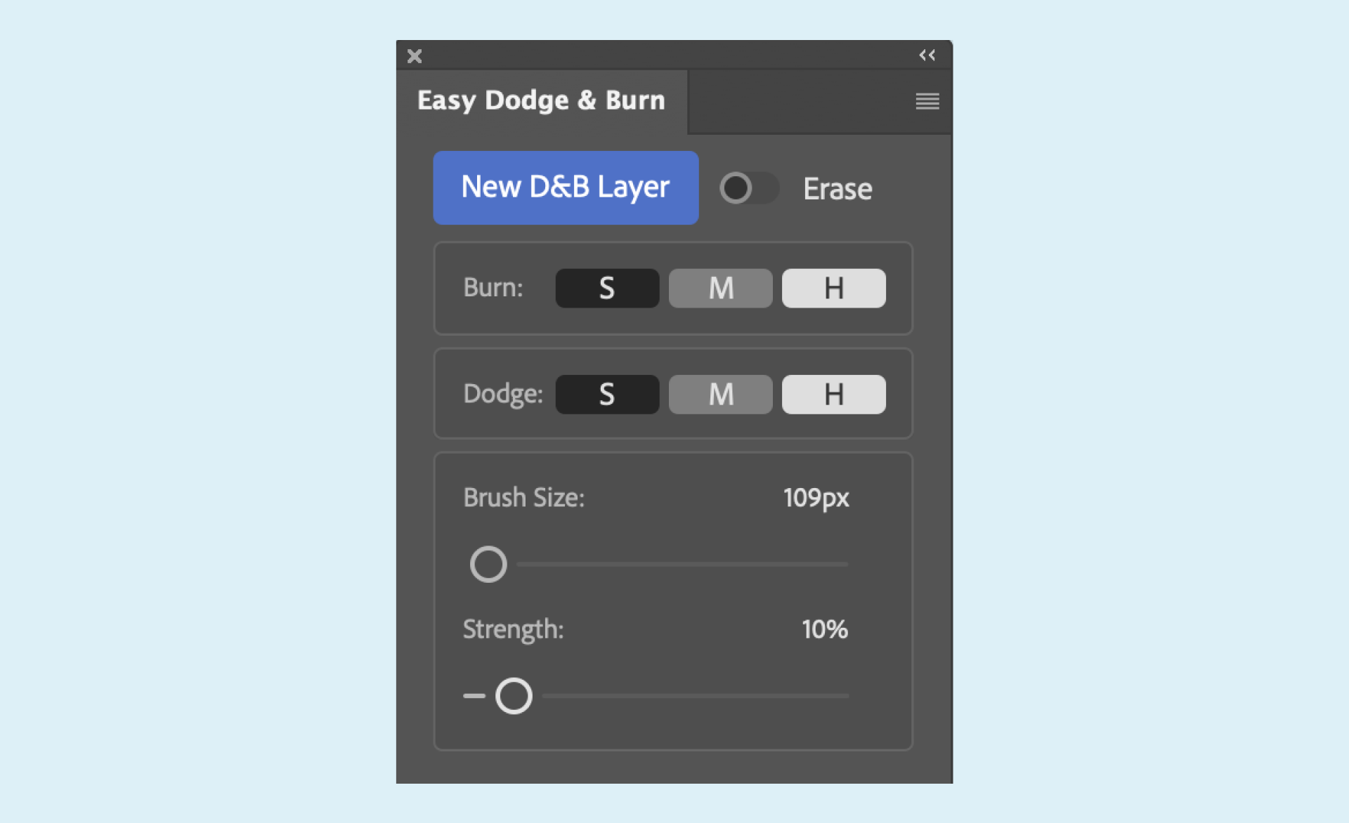 Easy Dodge And Burn Photoshop Plugin